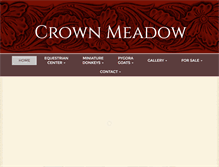 Tablet Screenshot of crownmeadow.com